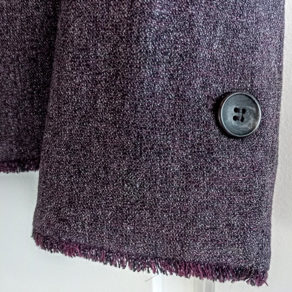 Classiques Entier Raw Edge Trim Button Front Wool… - image 3